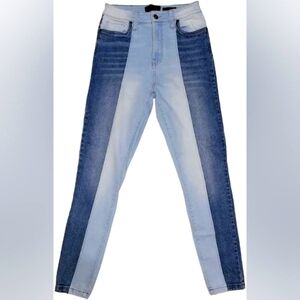 KENDALL + KYLIE The Ultra Babe Skinny Jeans Women's Size 11/30 Two Tone Blue